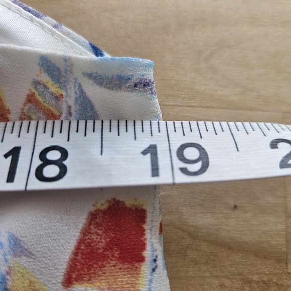 Hatley Dress Medium Multicolor Sleeveless Sailboat Print Tie Back Lined Coastal - Picture 6 of 8